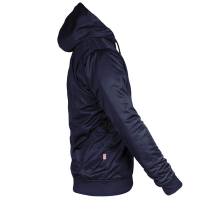 Blue Solid Ultra Protective Hoodie with Level 1 Pads