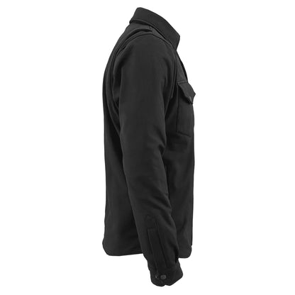 Protective SoftShell Winter Jacket for Men - Black Matte with Level 1 Pads